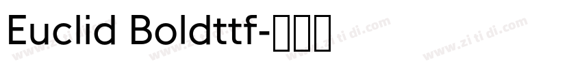 Euclid Boldttf字体转换